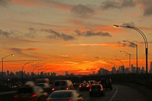 sunset from BQE